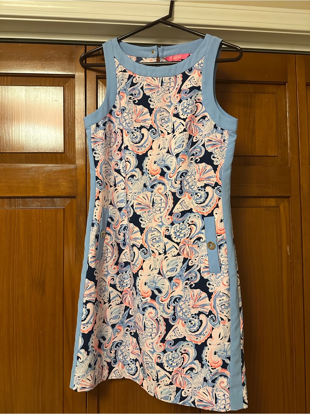 Lilly Pulitzer High Tide Navy it’s for shore Angie shift dress